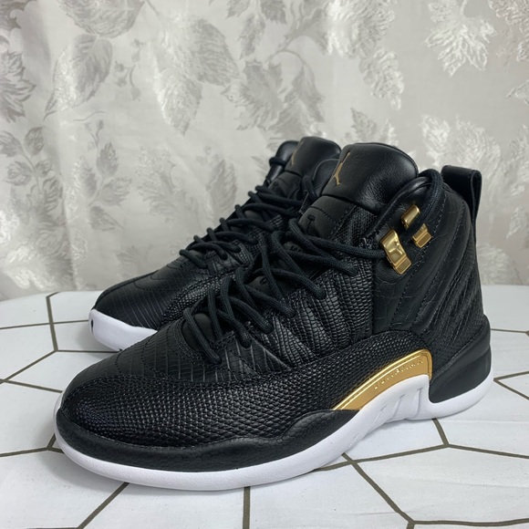 Womens Air Jordan Retro 12 “Reptile Metallic Gold” Sz 6.5 - Picture 2 of 8